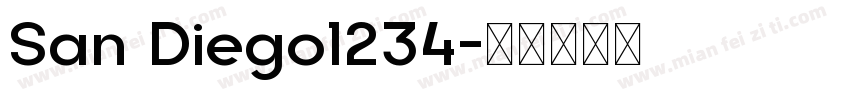 San Diego1234字体转换